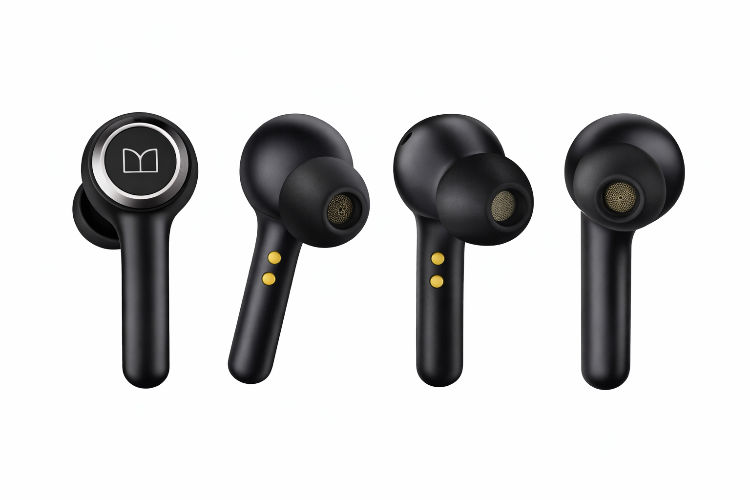 Monster Clarity 102 Plus Wireless Earbuds, Bluetooth Headphones with HiFi Stereo, 4 ENC Mic for Crystal Clear Call, 30H Playtime, Type-C Charging, IPX6 Waterproof in-Ear Ear Buds (Grey Black)