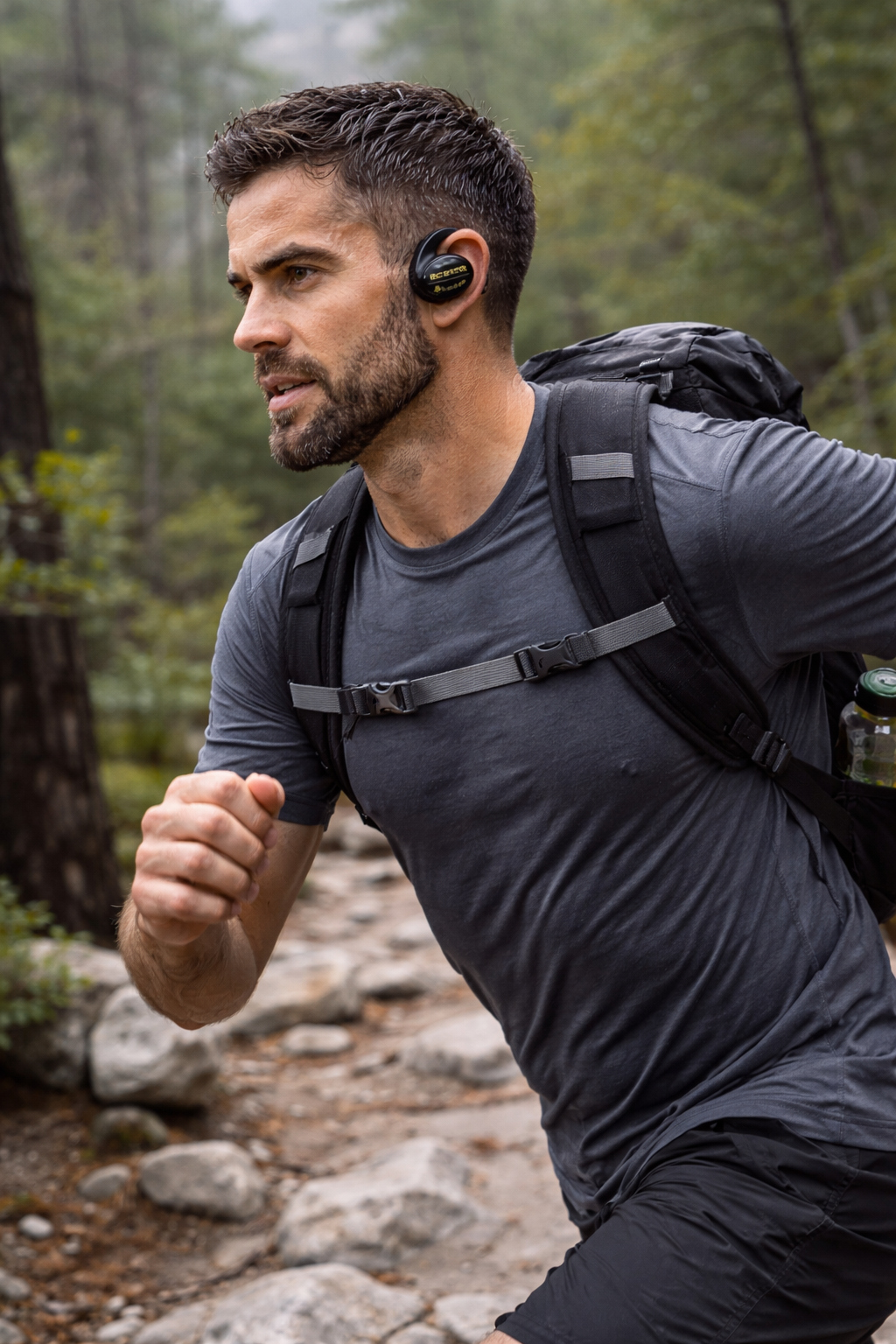 Monster Open Ear AC520 Bluetooth Wireless Headphones (BLACK) 14.2mm Drivers 30H Total Playtime IPX5 Sweatproof