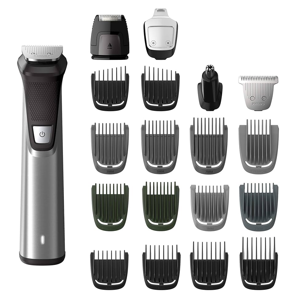 Philips Norelco Multigroom 7000 – Stainless Steel Precision Trimmer | All-in-One Grooming Kit