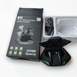 G11 Earphone - 5.0 Wireless Stereo HiFi Bule-Tooth Headset - Low Latency Noise Cancelling Headset