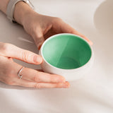 Porcelain Ramekins Set of 6 - for Creme Brulee, Baking, Souffle, Lava Cakes, Pudding. Custard Cups for Baking and Dipping. Microwave, Oven, and Dishwasher Safe, Scratch Resistant. 3.8 x 1.9 in - 5oz