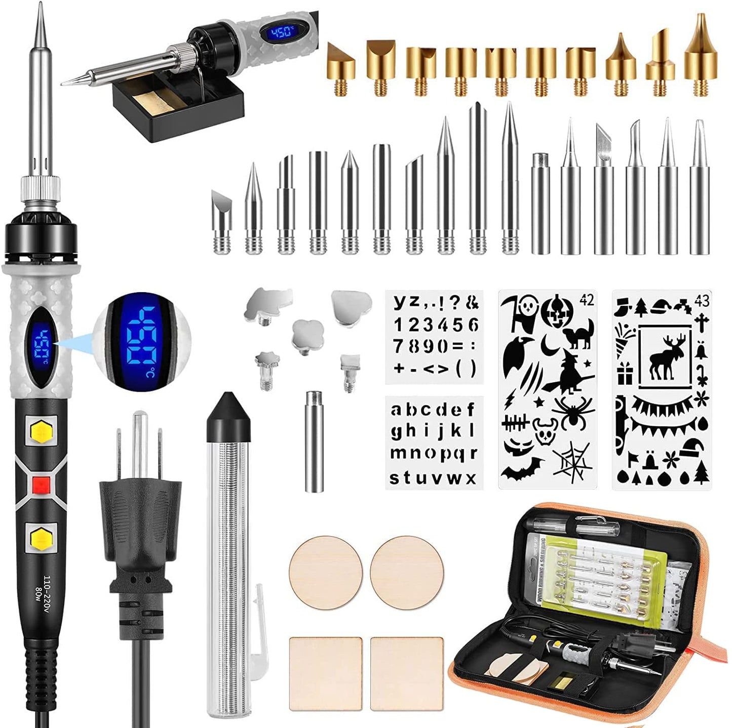 Scissor-Tailed Premium Wood-Burning Kit 

 43 pcs Aluminum Case product image