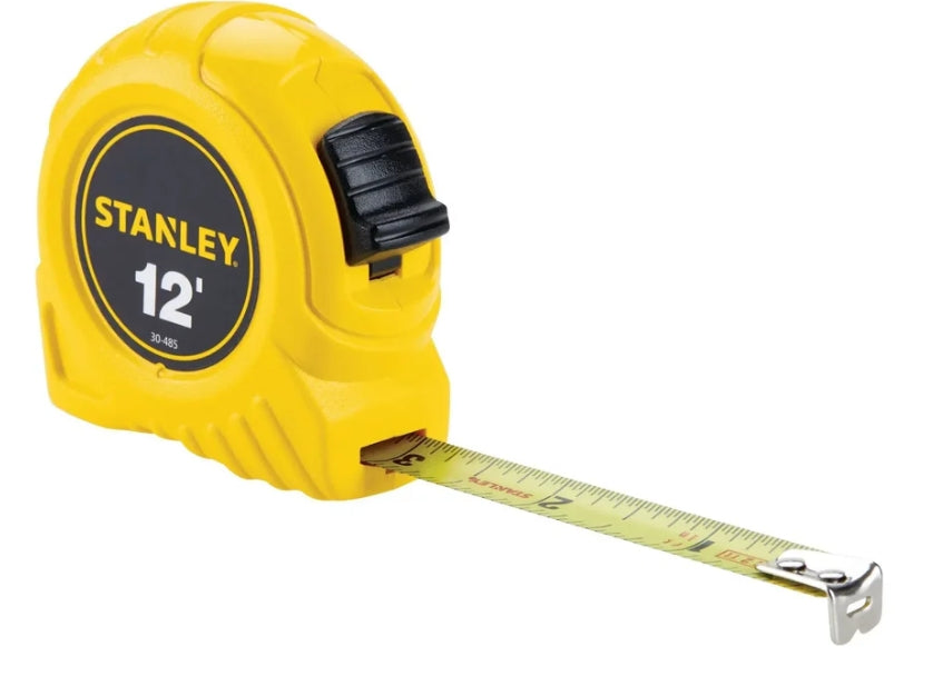 Stanley 12 ft. Global Tape Measure – Durable Locking Blade (30-485HD)