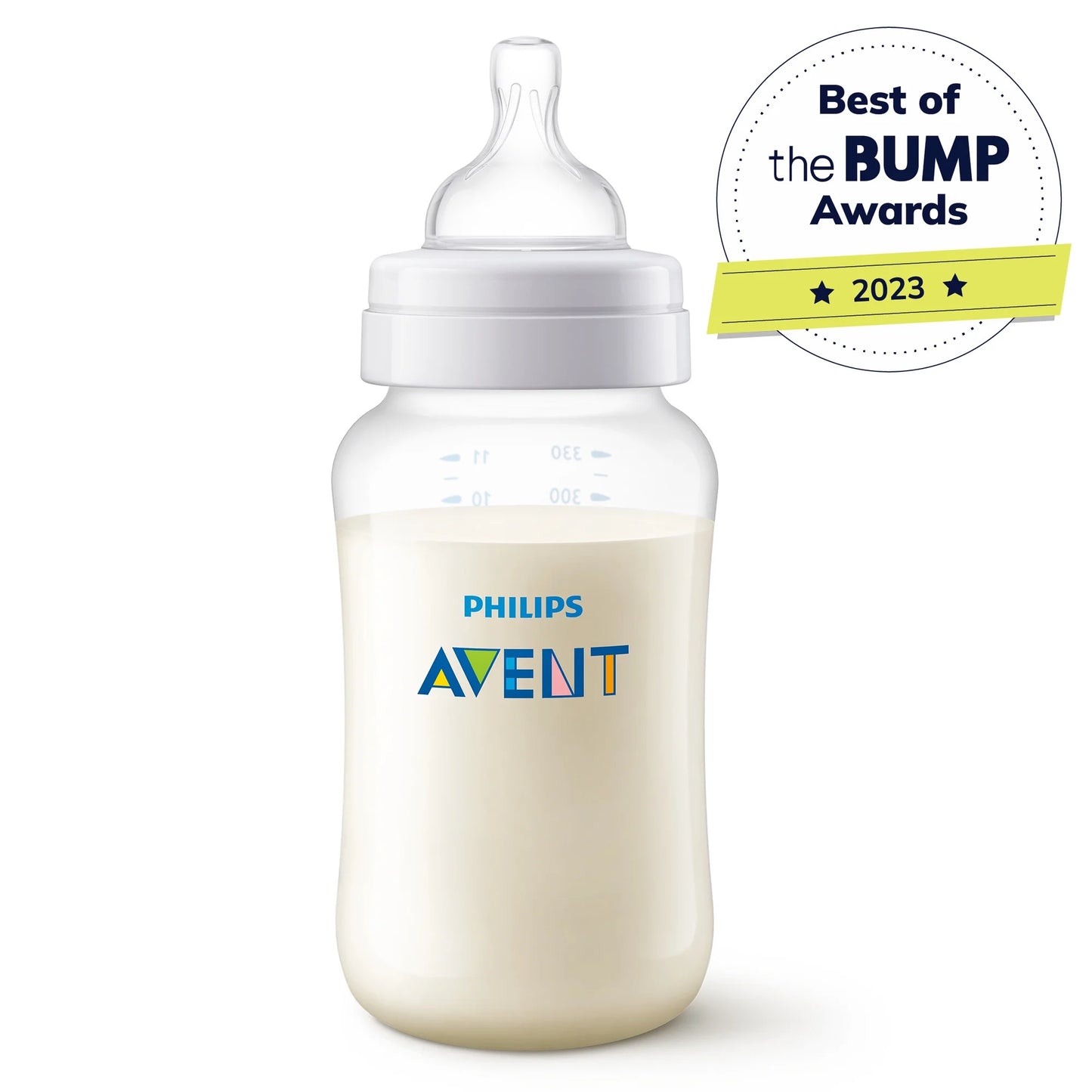 Philips Avent Anti-colic Baby Bottles, 11oz, 3pk, Clear, SCY106/03