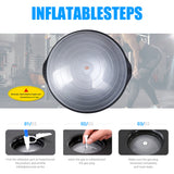 NICEC Large Balance Ball – Silver | Exercise & Stability Ball for Fitness & Core Training