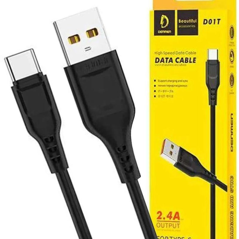 Denmen D01T High Speed Data Cable (USB-C, 2.4A Output)