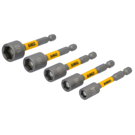 DeWalt MaxFit Ultra Magnetic Nut Drivers – 5-Piece Set (DWAFTND5)