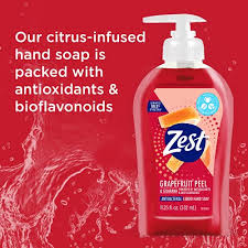Zest Grapefruit Peel Antibacterial Liquid Hand Soap (11.25 fl oz)