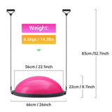 NICEC Large Balance Ball – Silver | Exercise & Stability Ball for Fitness & Core Training