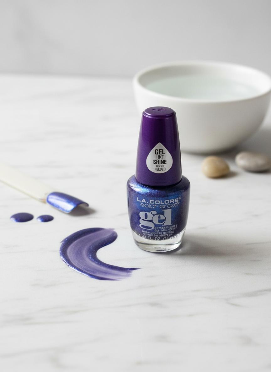 L.A. Colors Extreme Shine Gel Like Nail Polish Value Bundle – High Gloss, Long Lasting, Chip Resistant, No UV Needed