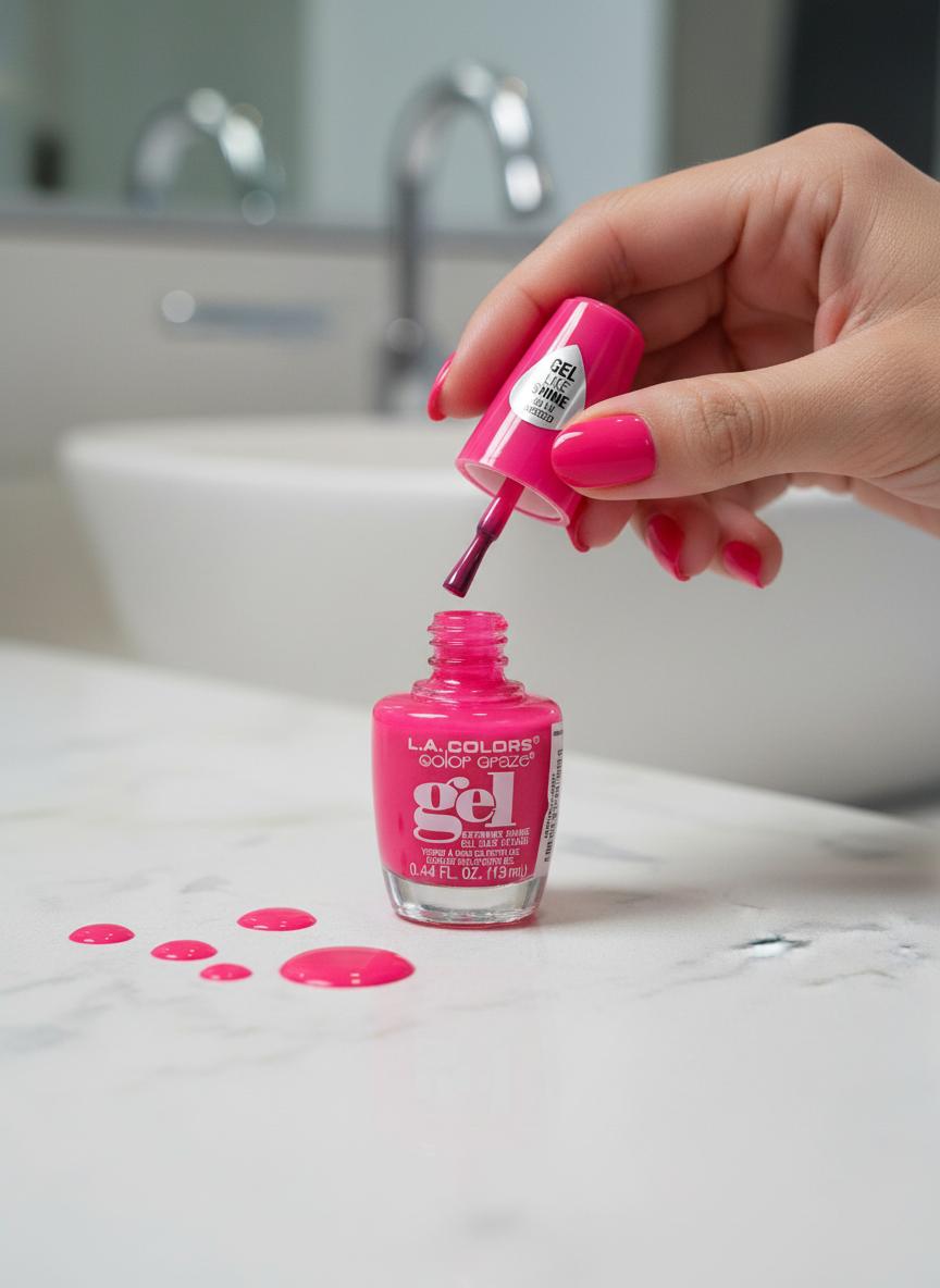 L.A. Colors Extreme Shine Gel Like Nail Polish Value Bundle – High Gloss, Long Lasting, Chip Resistant, No UV Needed