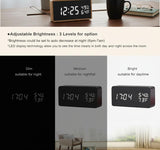 Meross Wooden Digital Alarm Clock - USB Powered with 3 Alarm Settings