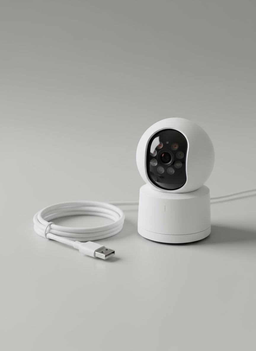 Smart Indoor Wi-Fi Security Camera - HD Video with Multi-User Family Sharing