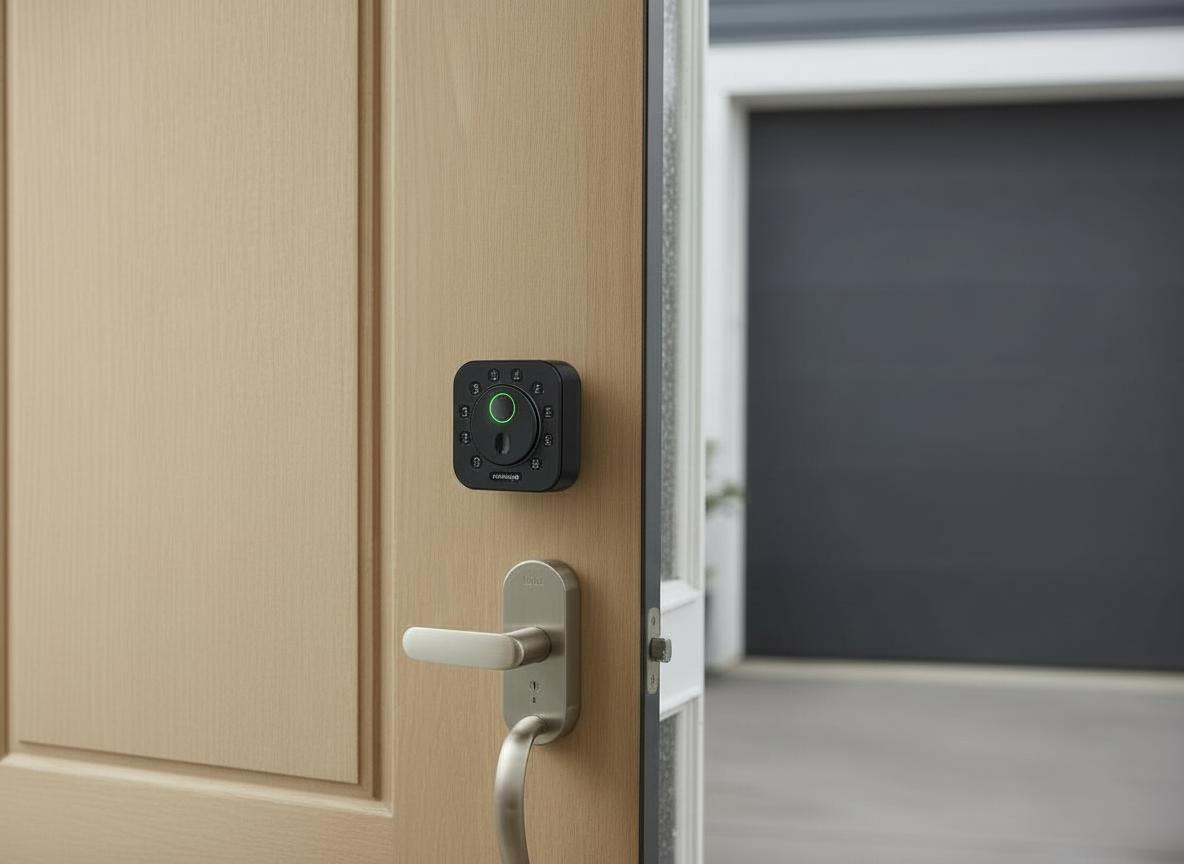 Ultraloq U-Bolt Pro Smart Lock 6-in-1 Keyless Entry with Bluetooth, Fingerprint Access and Keypad