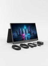 Portable Monitor 15.6" Ultra Slim USB-C External Display for Laptop Phone and Gaming