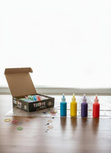 8 Colour Tie Dye Kit All-In-One Fabric Dye Set with Bottles Gloves Rubber Bands DIY Shirt Craft Kit