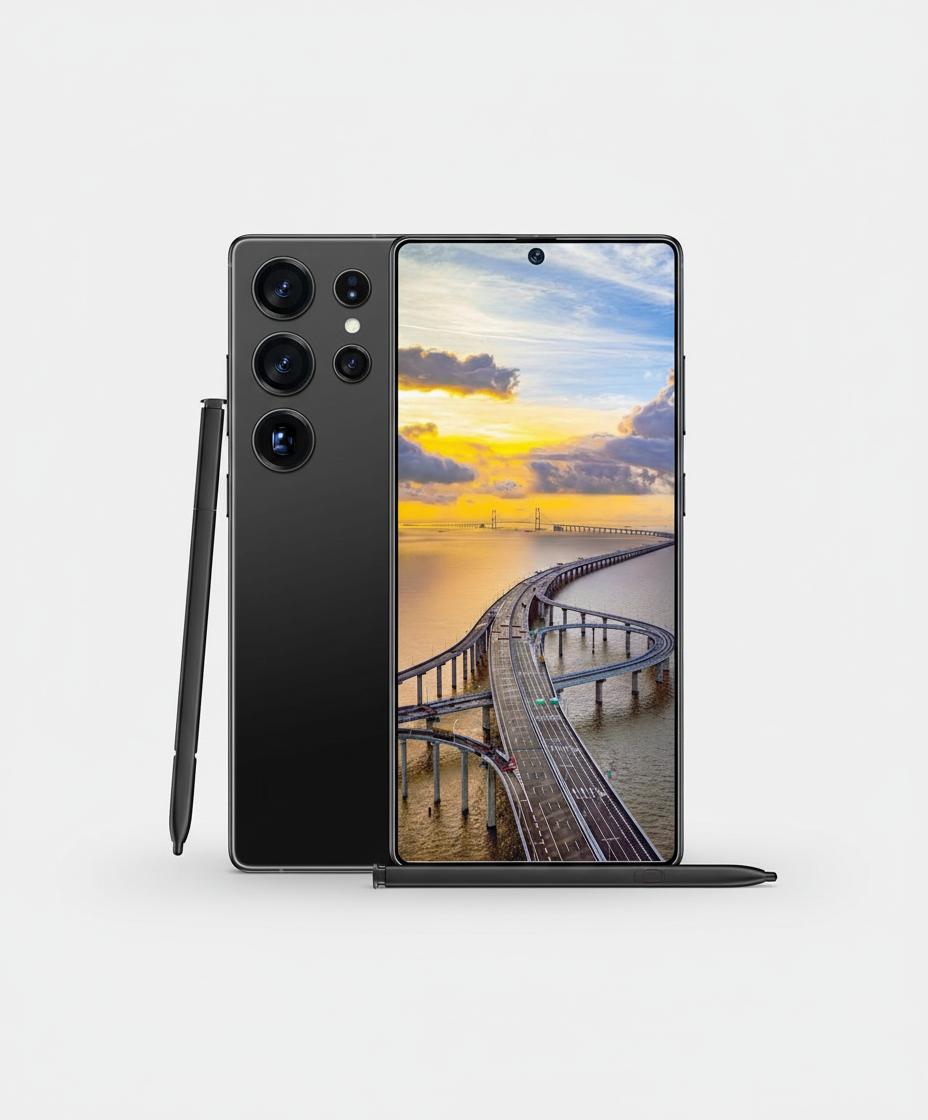 C25 Ultra Unlocked Android Smartphone 8GB RAM 256GB Storage, 7.3" HD Display, 108MP Camera, Dual SIM – Black