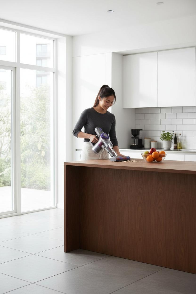 V12 Cordless Vacuum Cleaner – Powerful Lightweight Stick Vacuum with High Suction, Rechargeable Battery, Multi-Surface Cleaning