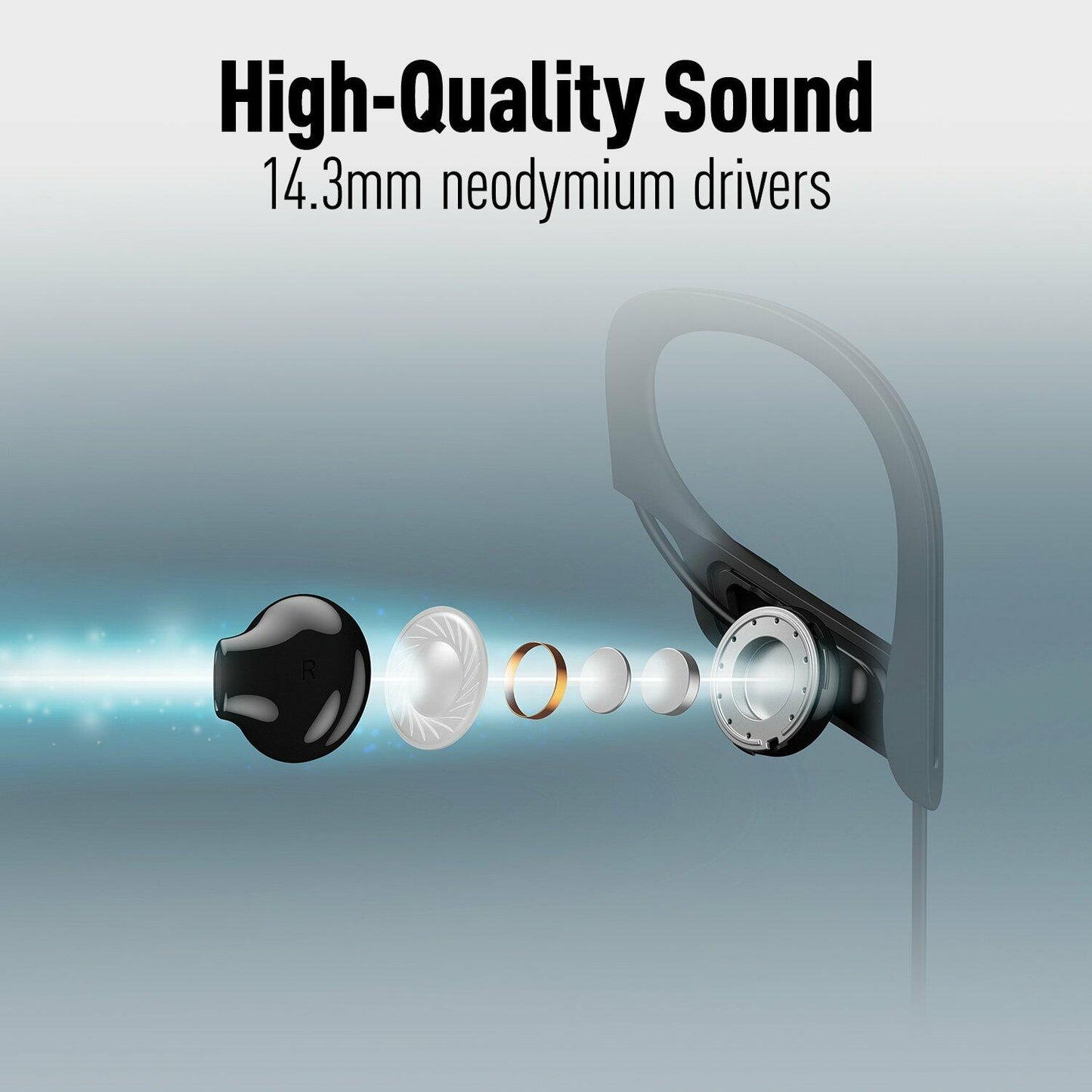 Panasonic RP-BTS10-K Wings Bluetooth Sport Earphones Black