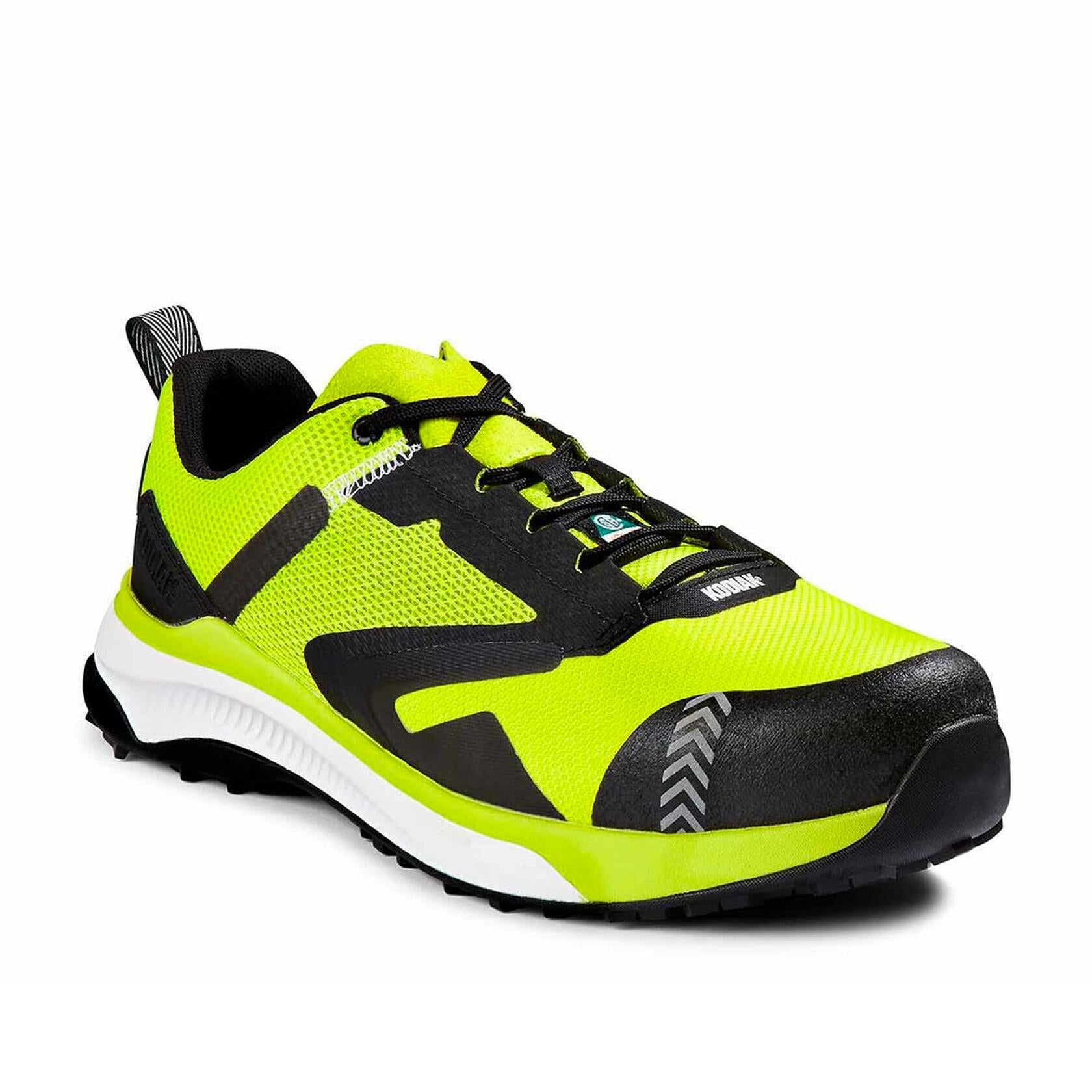 Kodiak Men's Quicktrail Low Nano Composite Toe Electrical Hazard Work Boot, Acid Lime, 14 Wide