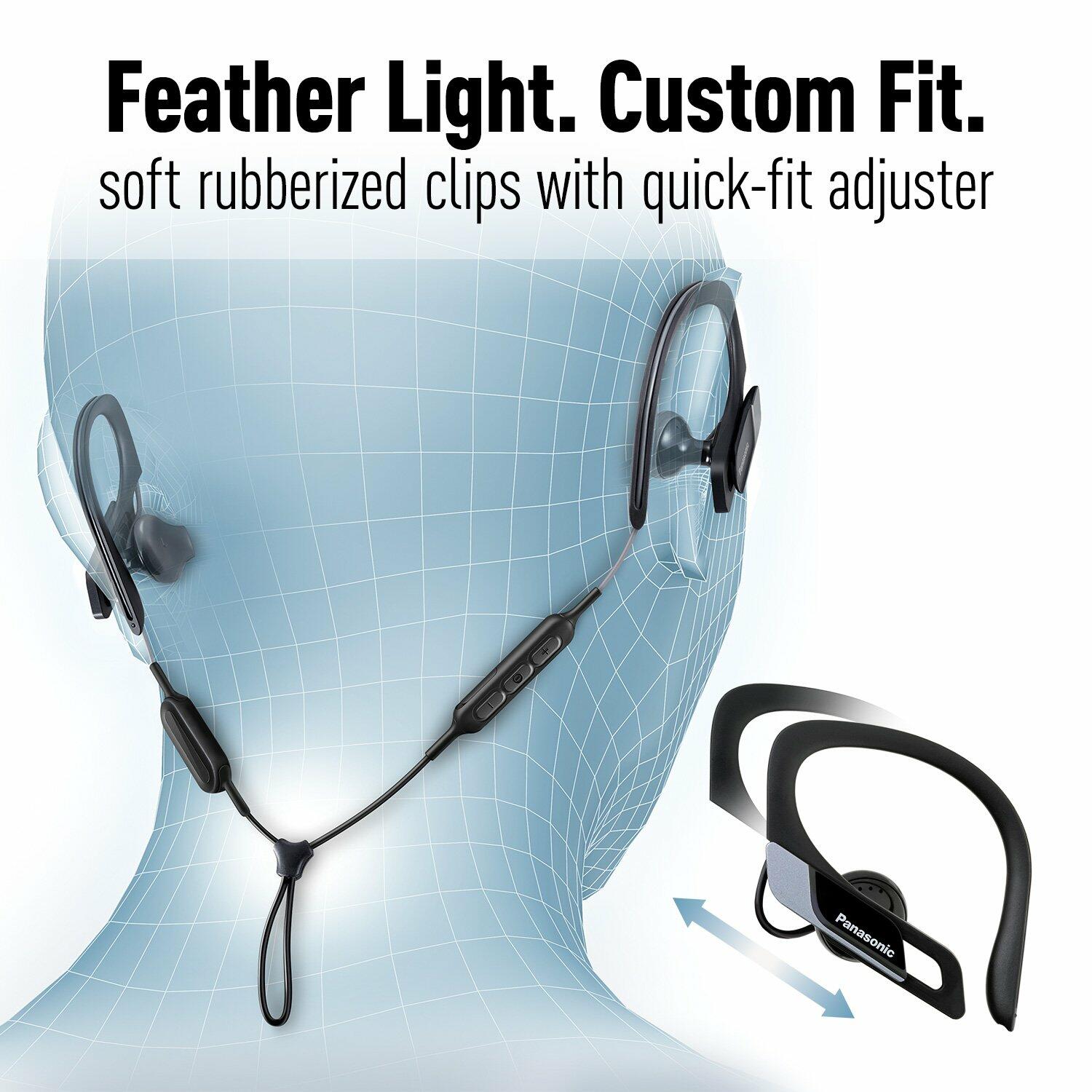 Panasonic RP-BTS10-K Wings Bluetooth Sport Earphones Black