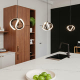 artika Vivaldi 12W LED Modern Pendant Light Fixture, Black Finish - Ideal for Dining Room, Kitchen Island Light - 800 Lumens, Tunable White Technology 3000-4000-5000 Kelvin