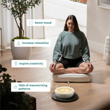 Homedics Drift Sandscape, Motion Sand, Perpetual Motion Machine, Zen Garden, Meditation Accessories, Decorative Sandscape, Bluetooth, iOS, Android, By Homedics (16 Inch (Small), Cream)