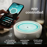 Homedics Drift Sandscape, Motion Sand, Perpetual Motion Machine, Zen Garden, Meditation Accessories, Decorative Sandscape, Bluetooth, iOS, Android, By Homedics (16 Inch (Small), Cream)