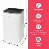 Frigidaire FHPC102AC1 Portable Air Conditioner, 10000 BTU, White