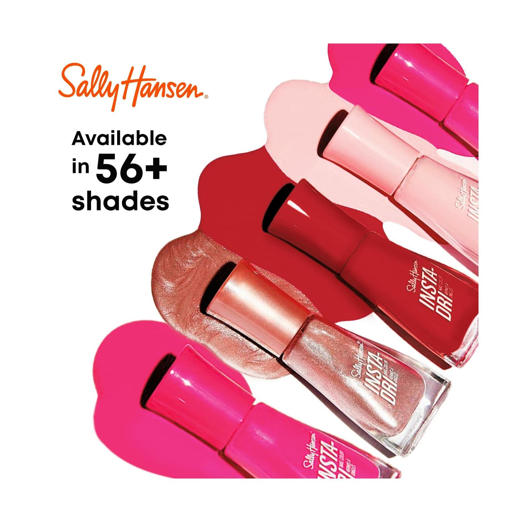 Sally Hansen Insta-Dri® Nail Polish, 3-in-1 formula with built-in base and top coat for shiny, extended wear in a single step. Dries in 60 seconds. ASAP Apple - 383