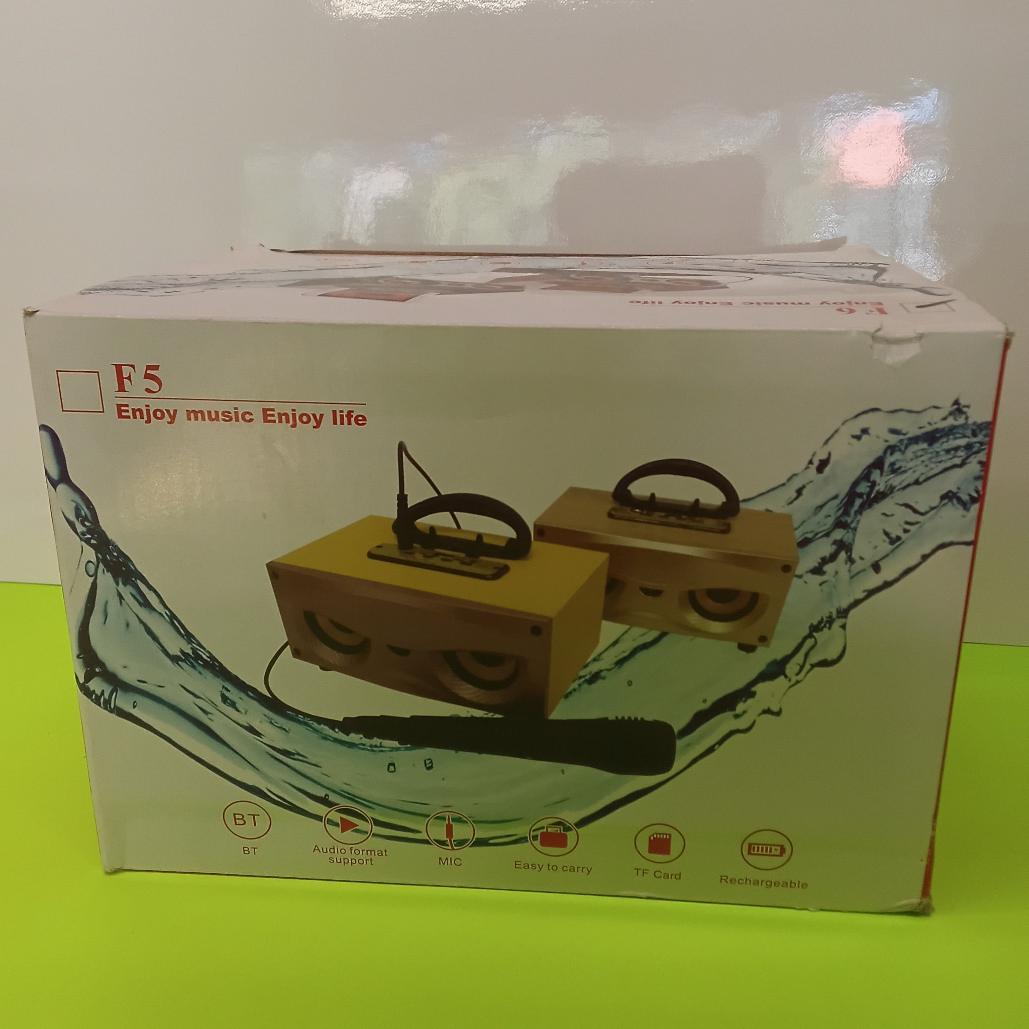 Bluetooth Speaker with Karaoke Mic and TF Card Support product image