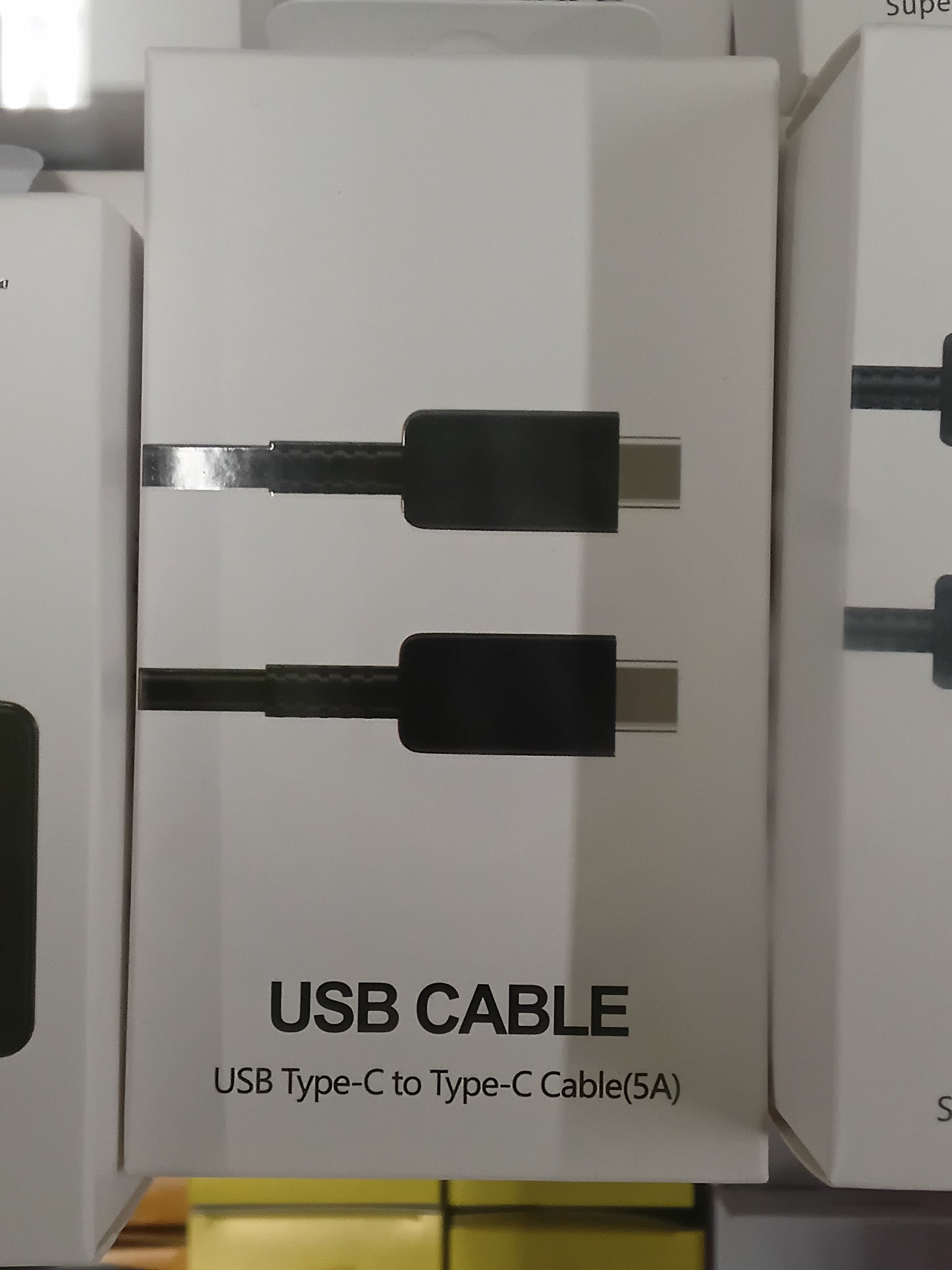 USB Type-C to Type-C Fast Charging Cable 5A product image