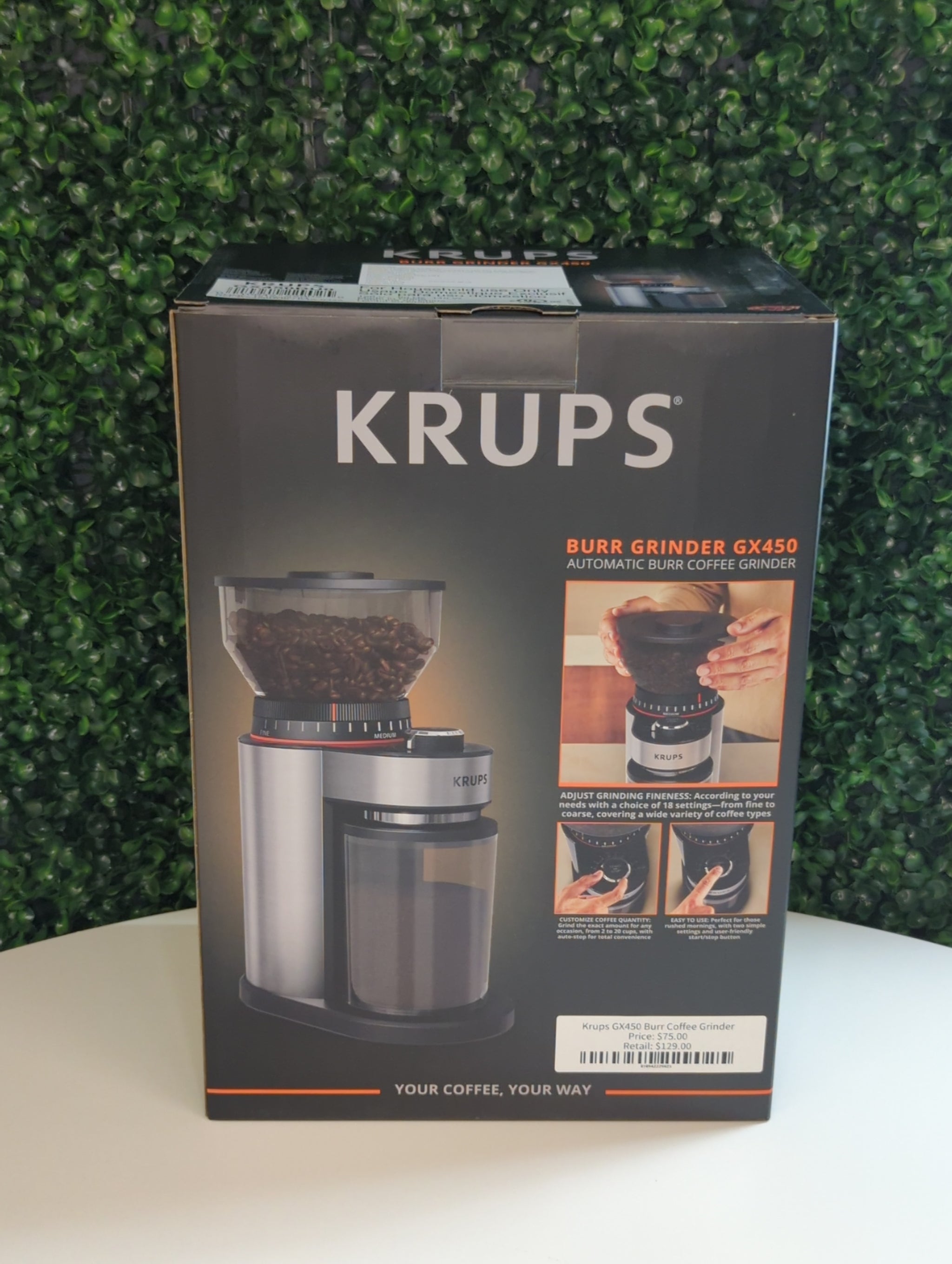 Krups GX450 Burr Coffee Grinder product image