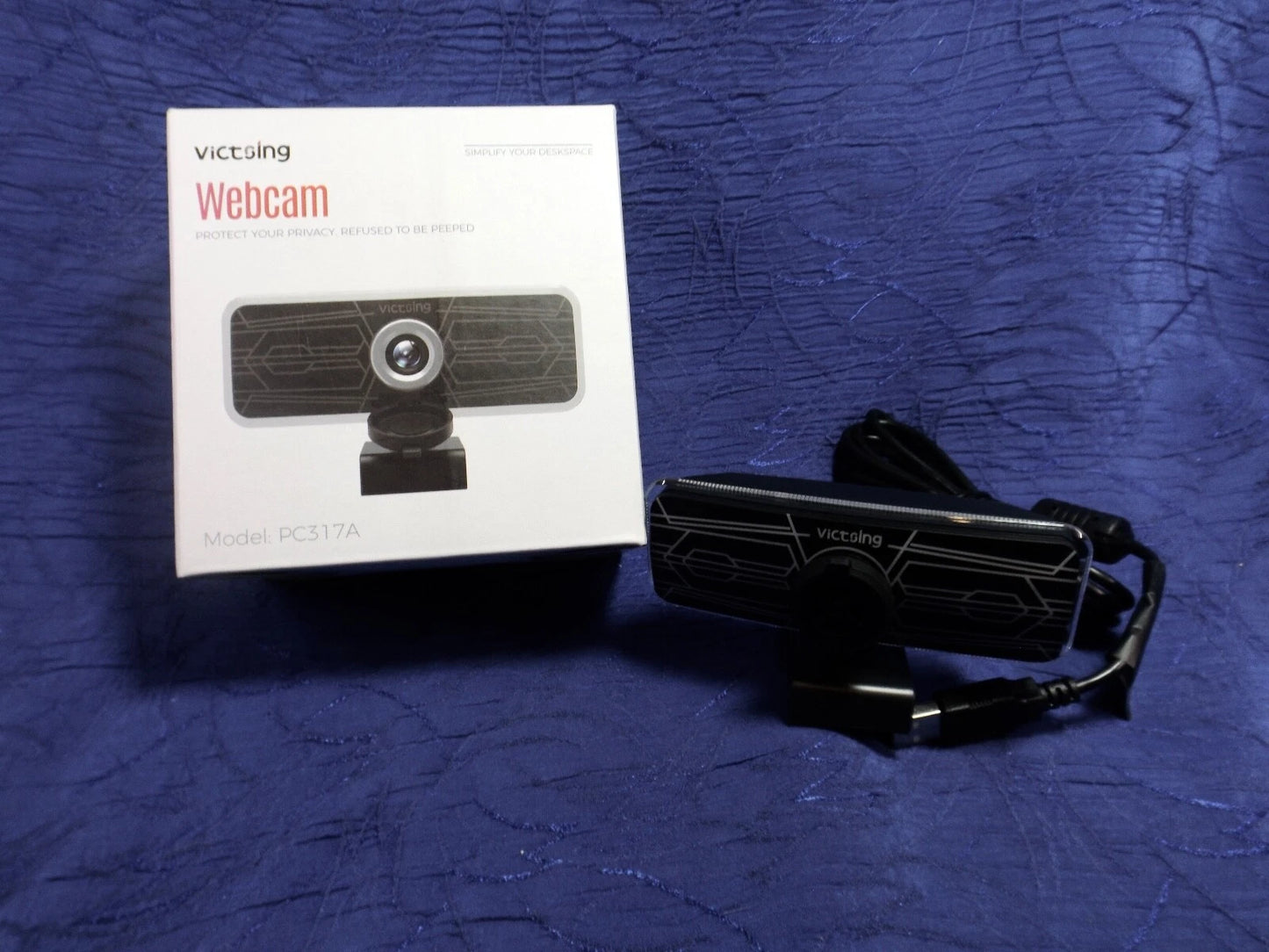 Victsing PC317A HD Webcam with Privacy Cover