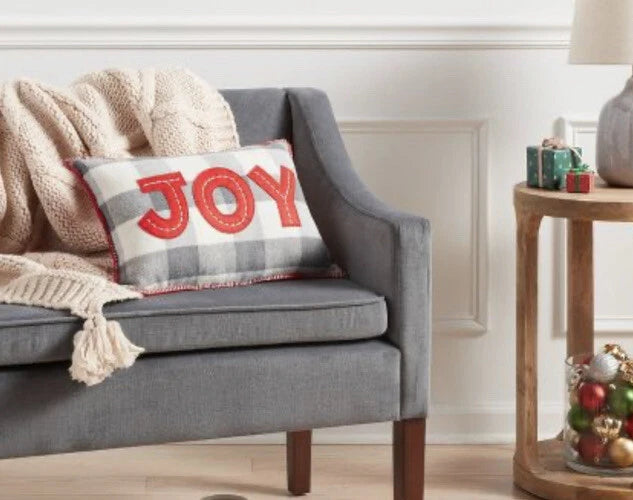 JOY Flannel Plaid Pillows - Set of 2